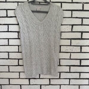 Sincerely Jules Light Gray Knit Sweater Vest